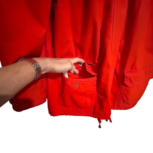 Anthropologie Daughters of the Libération Orangey/Red Full Zip Jacket Sz M - Picture 9 of 16